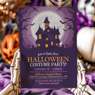 Halloween Haunted House Party  Invitation