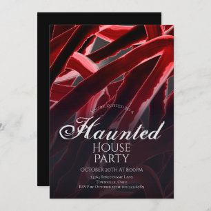 Halloween Haunted House Party Invitation