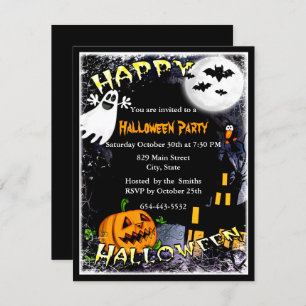 Halloween Haunted House Party Invitation