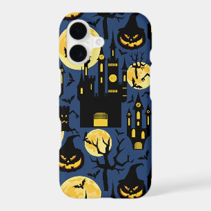 Halloween haunted house pattern