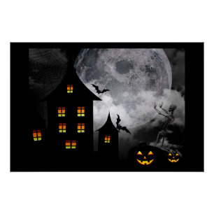 Halloween Haunted House Poster