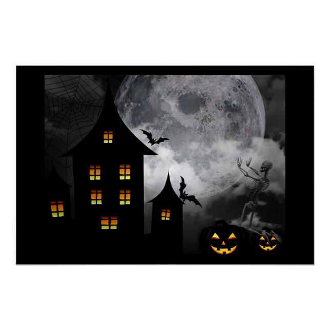 Halloween Haunted House Poster (Front)