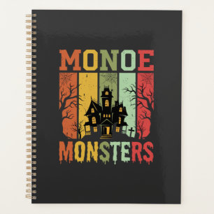 Halloween Haunted House Retro Monsters Planner