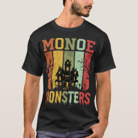 Halloween Haunted House Retro Monsters