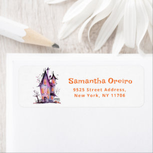 Halloween haunted house return Address