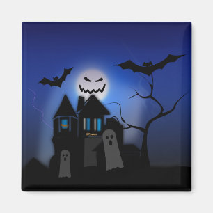 Halloween Haunted House -- Scary Magnet