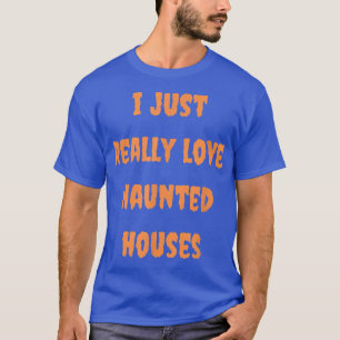 Halloween Haunted House Spooky Fall Autumn Goth Or T-Shirt