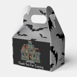 Halloween Haunted house thank you party favour box