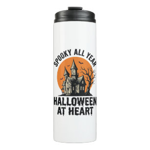 Halloween Haunted House Vintage Engraving Shirt Ar Thermal Tumbler
