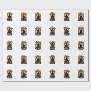 Halloween Haunted House Vintage Spooky All Year_1 Wrapping Paper