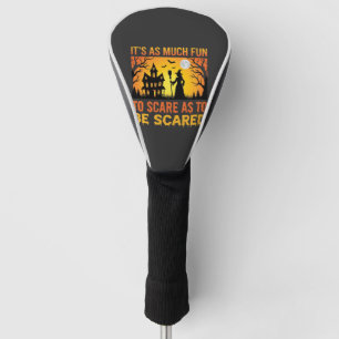 Halloween Haunted House Witch Scare Quote Golf Head Cover