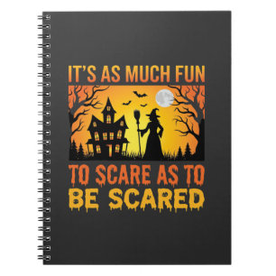 Halloween Haunted House Witch Scare Quote Notebook