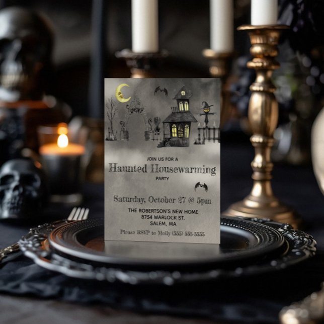 Halloween, Haunted Housewarming Party  Invitation (Creator Uploaded)