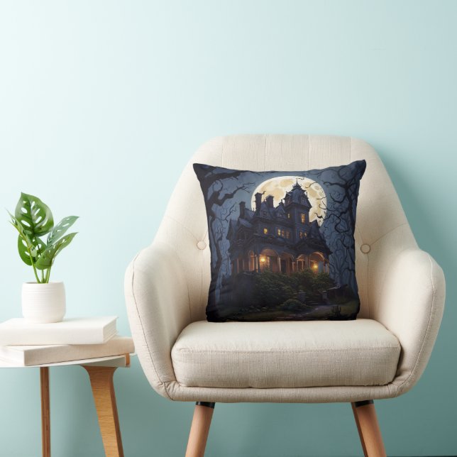 Halloween Haunted Mansion Cushion (Chair)