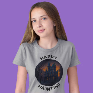 Halloween Haunted Mansion Happy Haunting T-Shirt