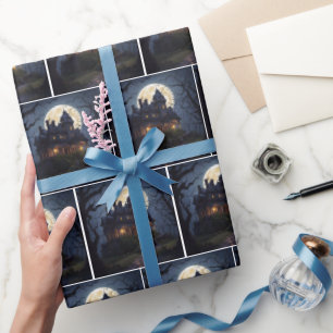 Halloween Haunted Mansion Wrapping Paper