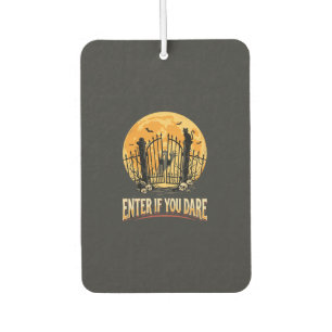 Halloween Haunted Moon Warning Car Air Freshener
