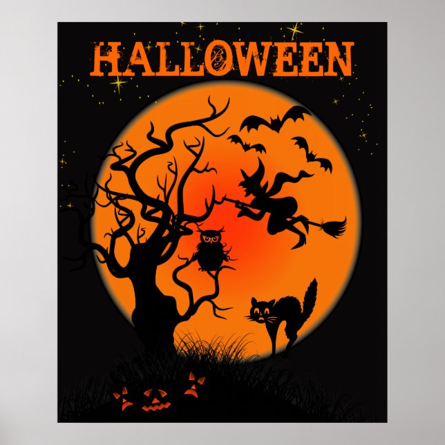 Halloween Haunted Place Poster (Front)