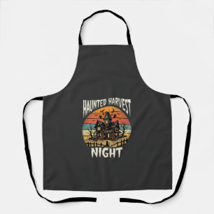 Halloween Haunted Pumpkin Night Apron