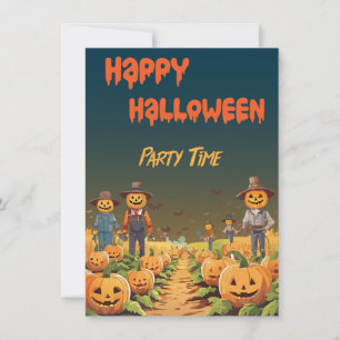 Halloween Haunted Pumpkin Patch Party  Invitation