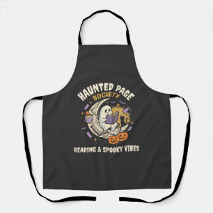 Halloween Haunted Reading Night Apron