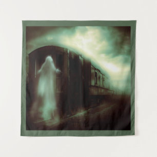 Halloween - Haunted Train 1 Tapestry