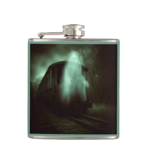 Halloween - Haunted Train 2 Hip Flask
