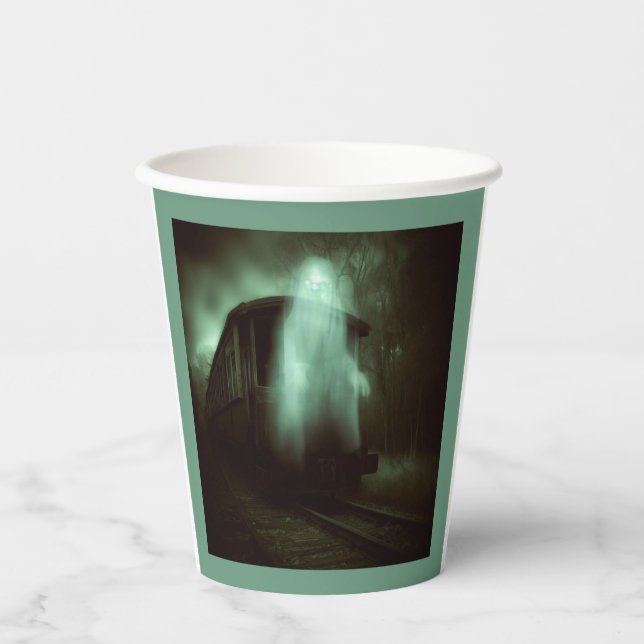 Halloween - Haunted Train 2 Paper Cups (Front)