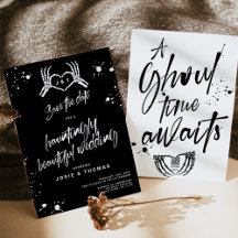 Halloween Hauntingly Beautiful Wedding save date