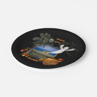 Halloween Hawaiian Style Paper Plate