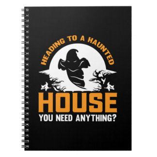 Halloween Heading To A Haunted House Birthday Notebook