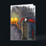 Halloween Headless Horseman Birthday Card<br><div class="desc">A Halloween Birthday card celebrated by the headless horseman.</div>
