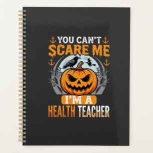 Halloween Health Teacher Scary Pumpkin Crow Planner