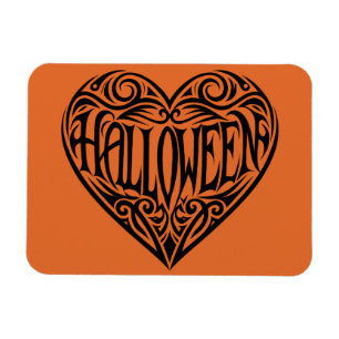 Halloween Heart, Black Heart, Holiday Magnet