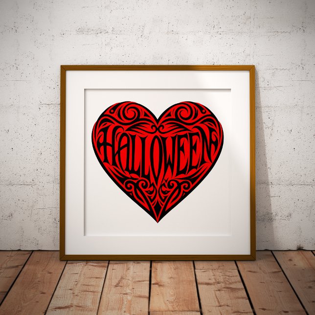 Halloween Heart, Black Heart, Holiday Photo Print (Creator Uploaded)