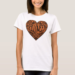 Halloween Heart, Black Heart, Holiday T-Shirt