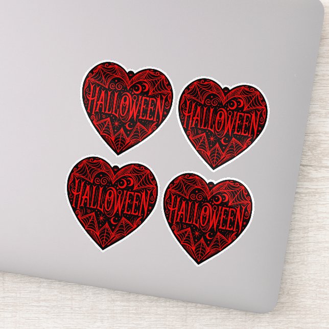 Halloween Heart, Black Heart Shape, Holiday (Detail)