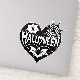 Halloween Heart, Black Heart Shape, Spider Web