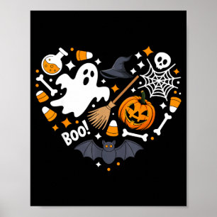 Halloween heart poster