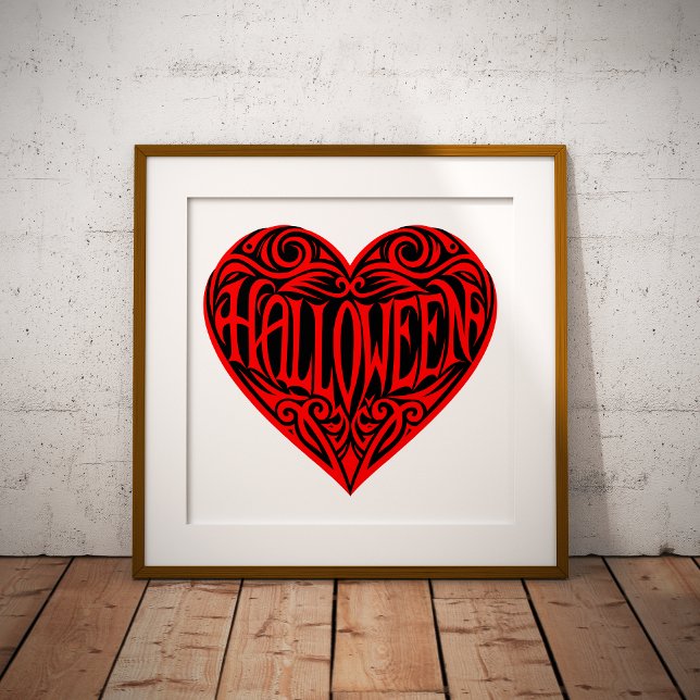 Halloween Heart, Red Heart, Holiday Photo Print (Creator Uploaded)
