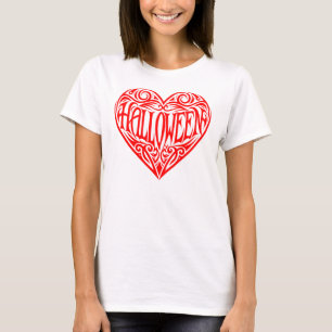 Halloween Heart, Red Heart, Holiday T-Shirt