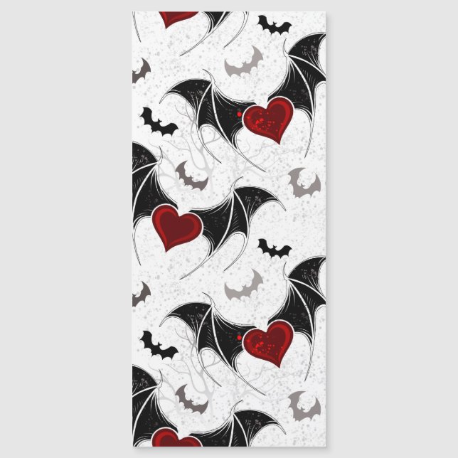 Halloween heart with black bat wings (Front)
