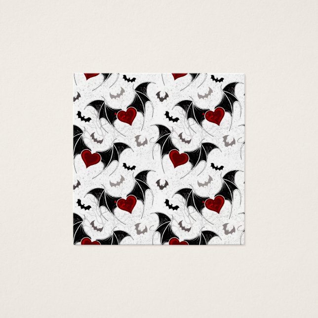 Halloween heart with black bat wings (Front)