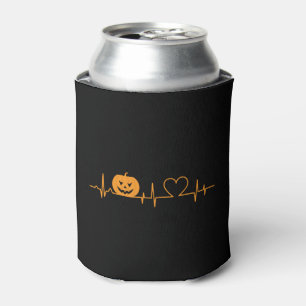 HALLOWEEN Heartbeat Love Shirt Can Cooler