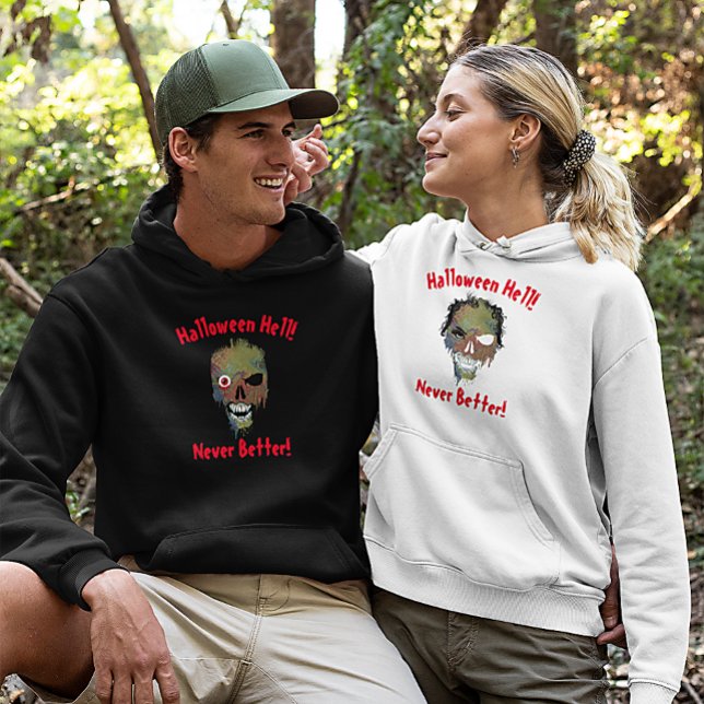 Halloween Hell Never Better Ghost Face Skull Hoodie (Creator Uploaded)