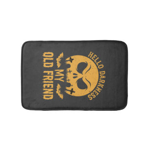 Halloween Hello Darkness Graveyard Moon Bath Mat