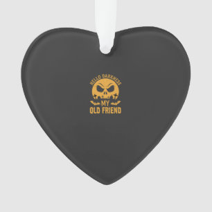 Halloween Hello Darkness Graveyard Moon Ornament