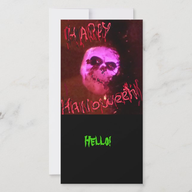 Halloween Hello Holiday Card (Front)