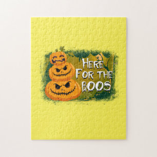Halloween Here For The Boos Birthday Jigsaw Puzzle