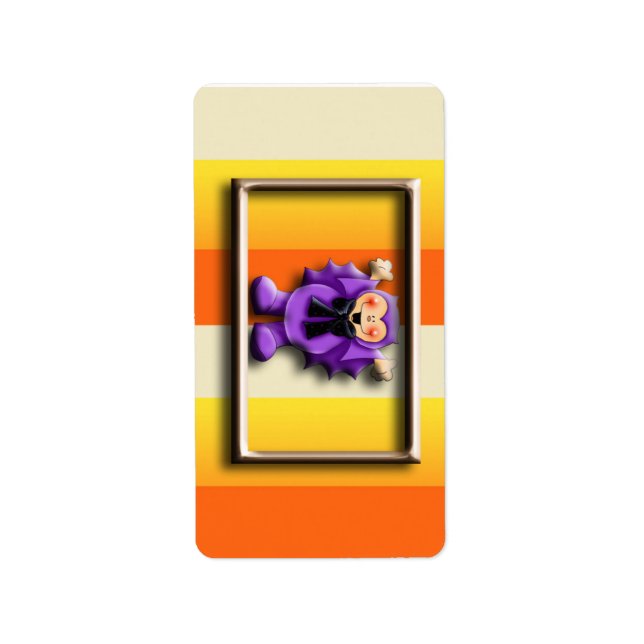 Halloween Hershey Miniature Candy Wrapper Labels (Front)